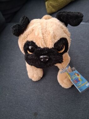 Webkinz Pug Plush HM105 Ganz Sealed Tag Unused Code Stuffed Animal Dog Puppy